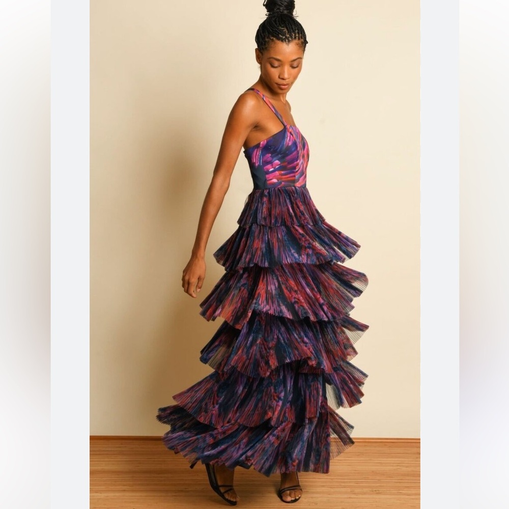 Anthropologie Hutch Tiered Avani Gown